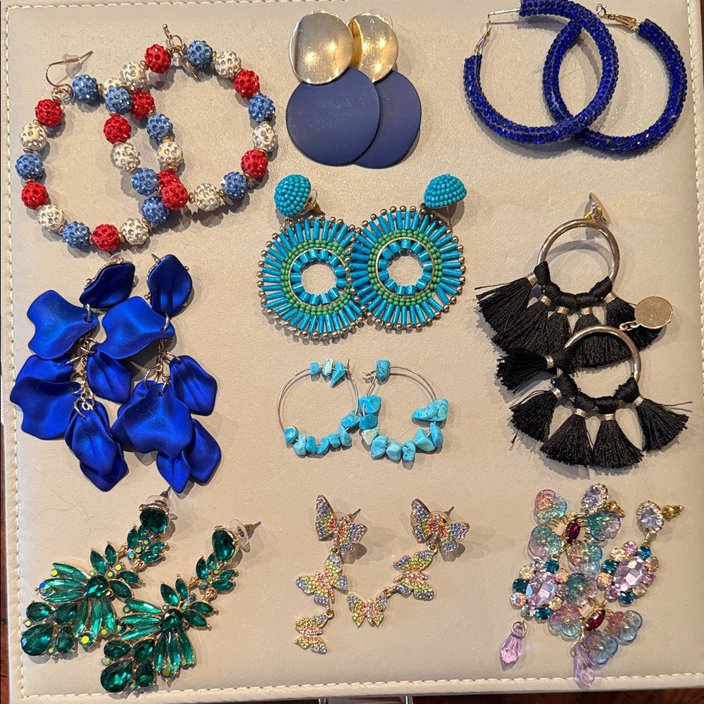 earring lot of 10 pairs in great shape